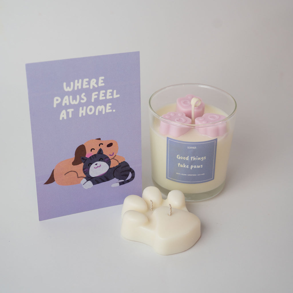 Good things take paws Geschenk Set
