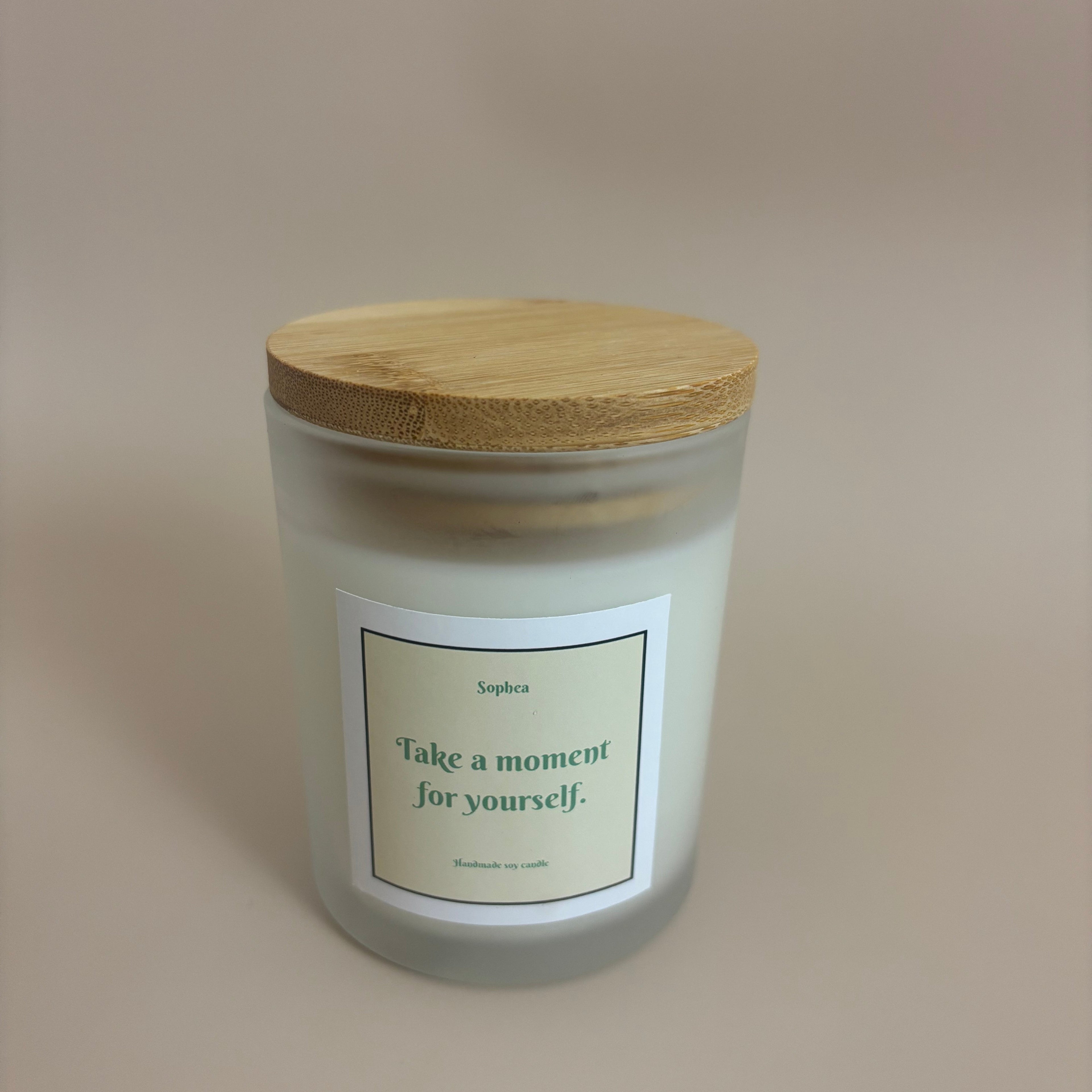 Take a moment for yourself Statement Kerze