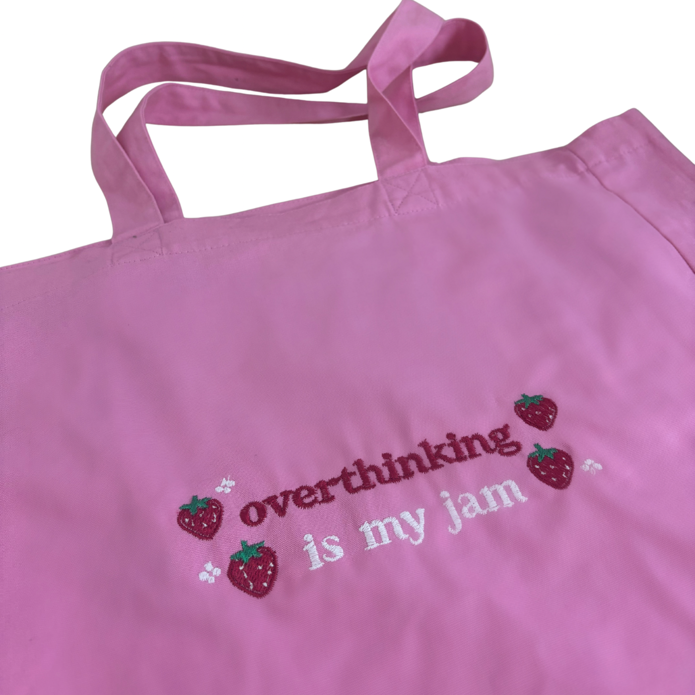 overthinking is my jam Totebag