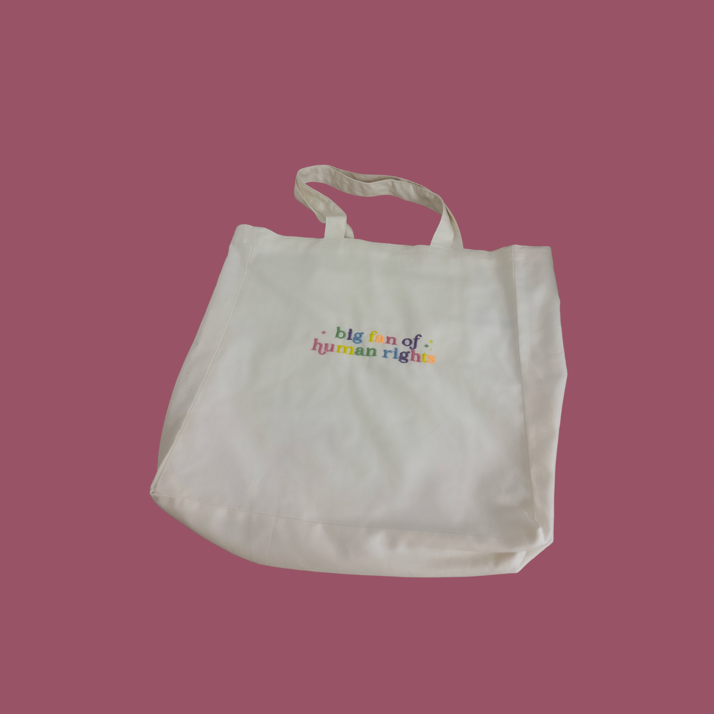 Big fan of human rights Totebag
